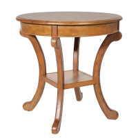 OSP Home Furnishings BP-VMTAT-YM68 Vermont Accent Table in Antique Java Finish
